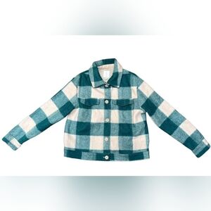 Joie Women's Green & White Jacket - Size Medium